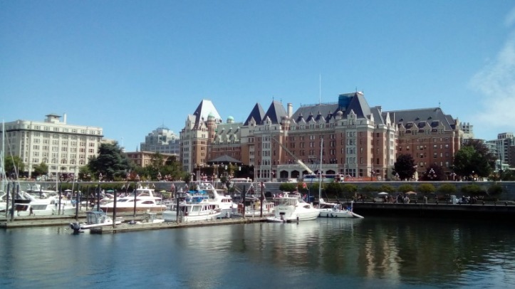 The famous Empress Hotel in Victoria Harbour